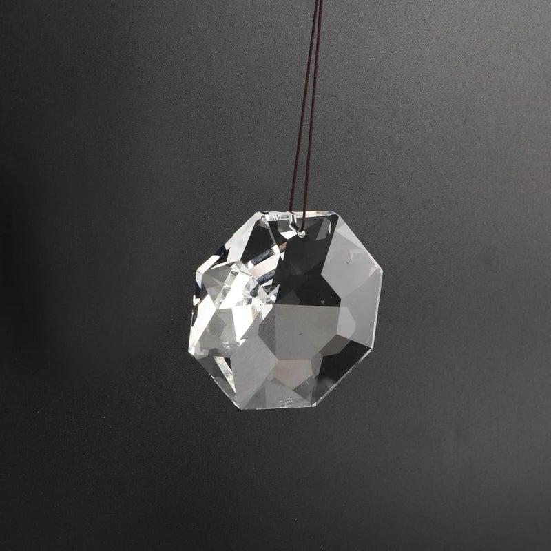 Sanpyl Hanging Window Crystal Octagonal Prism, Crystal Light Catcher, Glass Hanging Ornaments, Rainbow Maker Pendant Decoration with Rope for Easy Hanging (Transparent) - Image 4